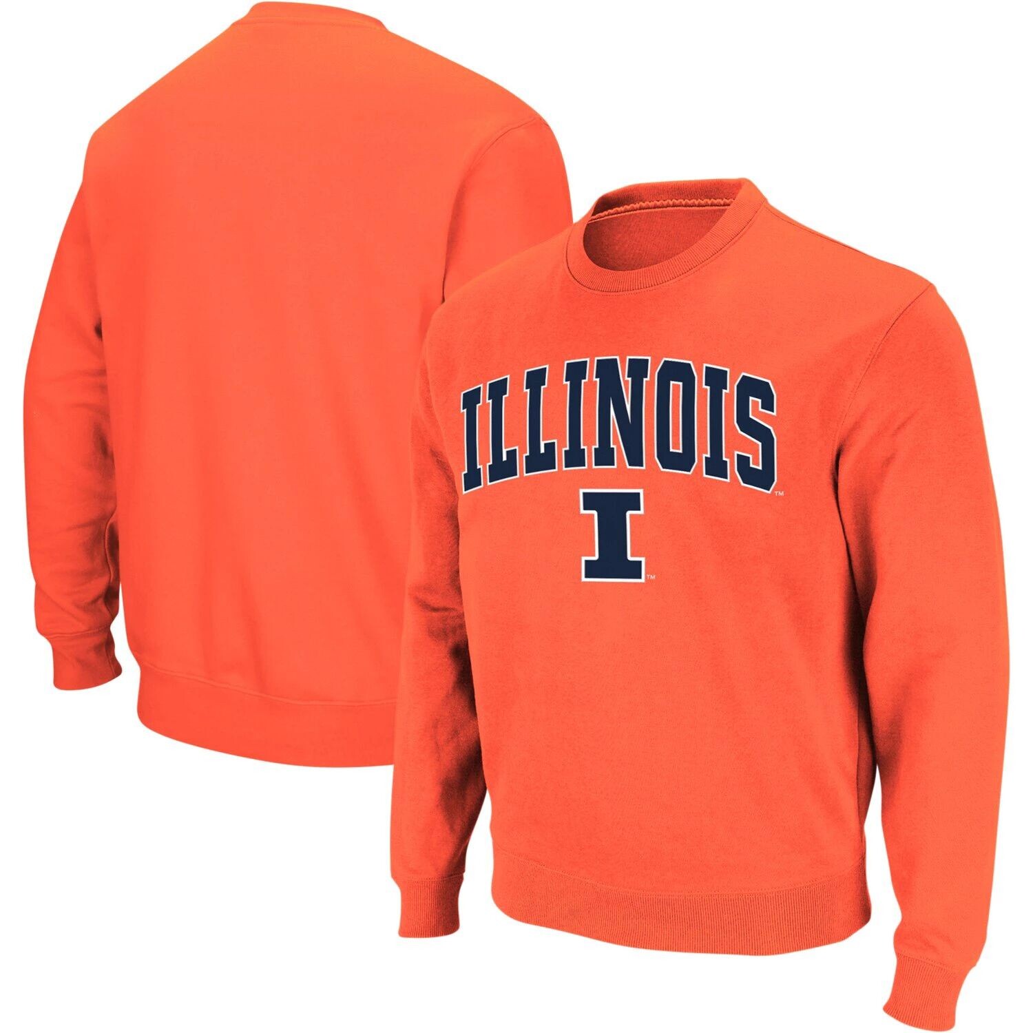 Мужской оранжевый свитшот с круглым вырезом Illinois Fighting Illini Arch & Logo Colosseum
Мужской оранжевый свитшот с круглым вырезом Illinois Fighting Illini Arch & Logo Colosseum