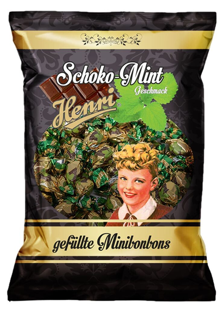 Мини-конфеты Henri с шоколадно-мятной твердой карамелью с начинкой 200г International Sweet Trading
Мини-конфеты Henri с шоколадно-мятной твердой карамелью с начинкой 200г International Sweet Trading