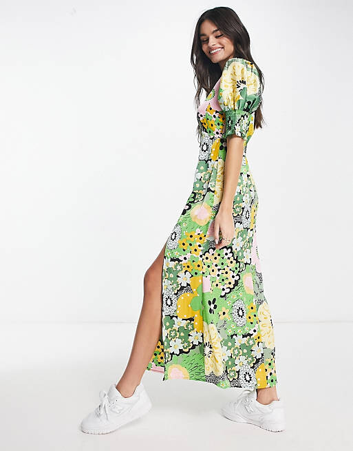 Атласное чайное платье миди с цветочным принтом и завязками спереди ASOS DESIGN
Атласное чайное платье миди с цветочным принтом и завязками спереди ASOS DESIGN