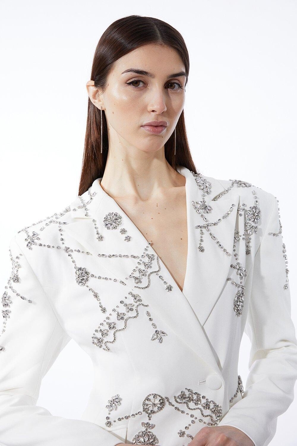 Мини-платье из кади-блейзера Petite с кристаллами и украшением Karen Millen, белый, Серый, Мини-платье из кади-блейзера Petite с кристаллами и украшением Karen Millen, белый
Мини-платье из кади-блейзера Petite с кристаллами и украшением Karen Millen, белый, Серый, Мини-платье из кади-блейзера Petite с кристаллами и украшением Karen Millen, белый