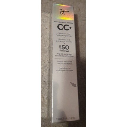 Itcosmetics Foundation Your Skin But Better Cc + крем-консилер Lsf50 32 мл Tief, It Cosmetics
Itcosmetics Foundation Your Skin But Better Cc + крем-консилер Lsf50 32 мл Tief, It Cosmetics