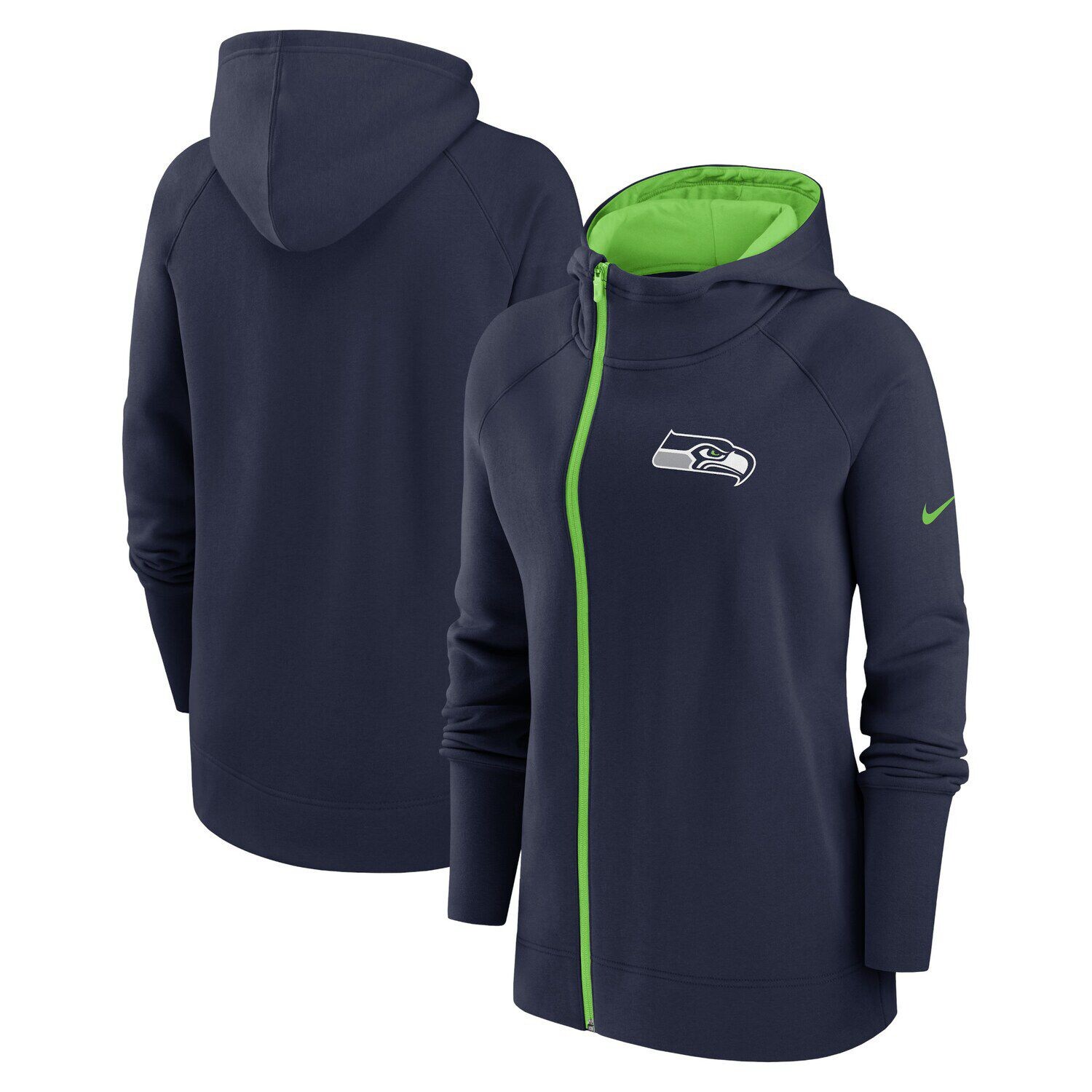 Женская асимметричная худи с молнией во всю длину реглан Nike College Seattle Seahawks Nike
Женская асимметричная худи с молнией во всю длину реглан Nike College Seattle Seahawks Nike