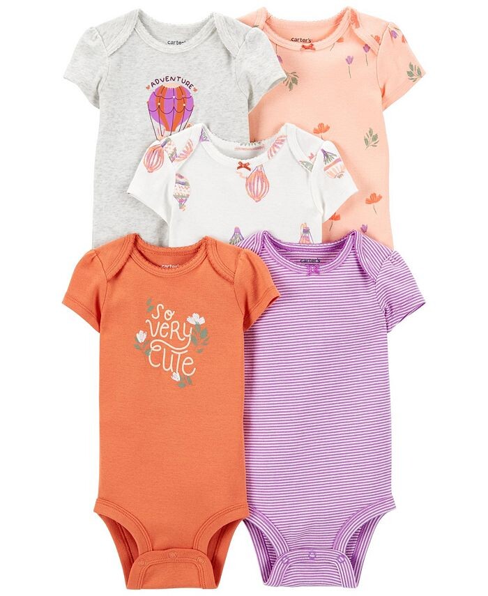 Боди с короткими рукавами для маленьких девочек, упаковка из 5 шт. Carter's, мультиколор
Боди с короткими рукавами для маленьких девочек, упаковка из 5 шт. Carter's, мультиколор