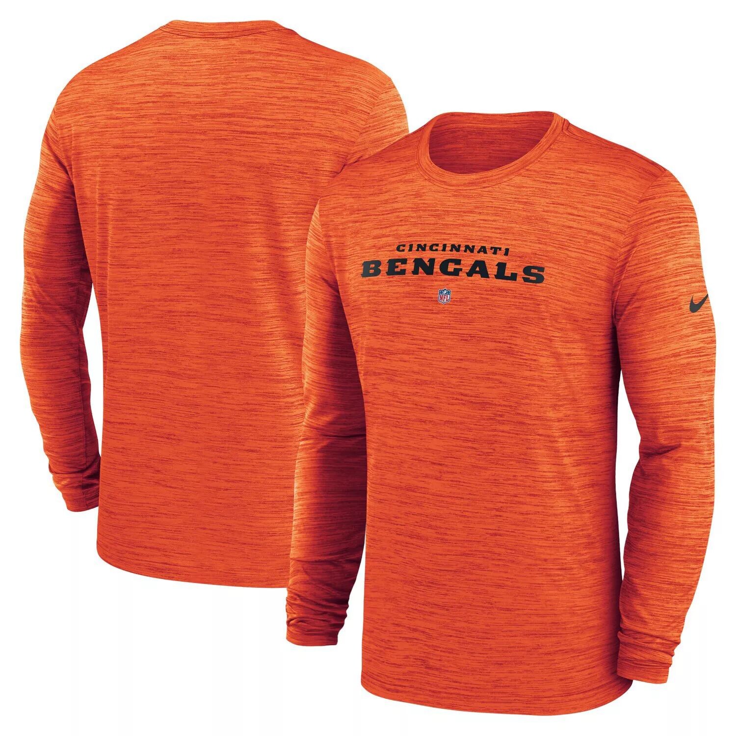 Мужская оранжевая футболка с длинным рукавом Cincinnati Bengals Sideline Team Velocity Performance Nike, Оранжевый
Мужская оранжевая футболка с длинным рукавом Cincinnati Bengals Sideline Team Velocity Performance Nike, Оранжевый