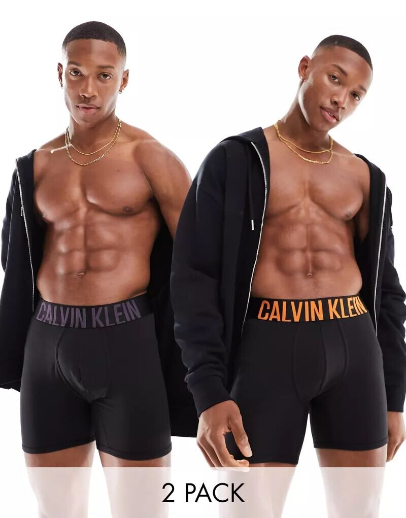 Черные боксеры узкого кроя Calvin Klein Intense Power 2 с цветным поясом с логотипом
Черные боксеры узкого кроя Calvin Klein Intense Power 2 с цветным поясом с логотипом