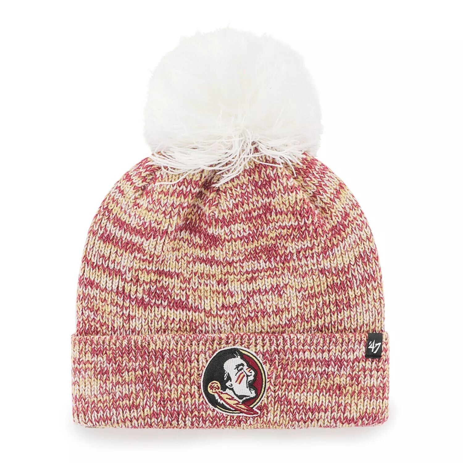 Женская вязаная шапка '47 Garnet Florida State Seminoles с манжетами с тройным крестом и помпоном
Женская вязаная шапка '47 Garnet Florida State Seminoles с манжетами с тройным крестом и помпоном