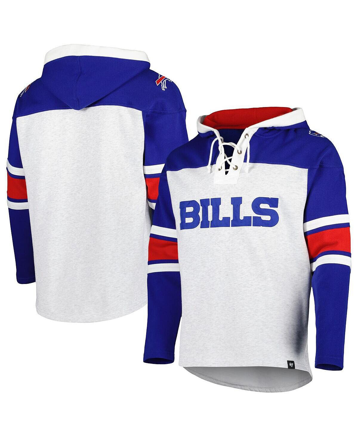 Мужской пуловер на шнуровке Buffalo Bills Heather Grey Gridiron с капюшоном '47 Brand
Мужской пуловер на шнуровке Buffalo Bills Heather Grey Gridiron с капюшоном '47 Brand