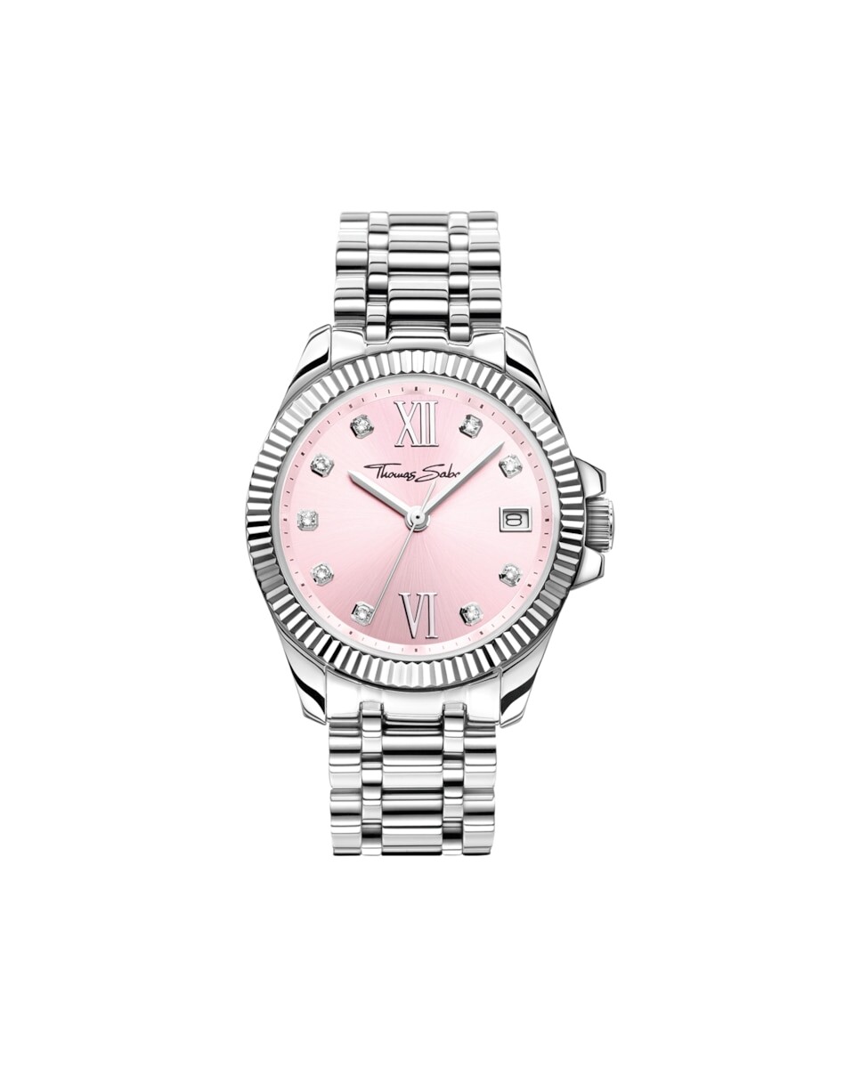 Женские часы Divine Pink из серебристой стали с розовым циферблатом Thomas Sabo, серебро
Женские часы Divine Pink из серебристой стали с розовым циферблатом Thomas Sabo, серебро