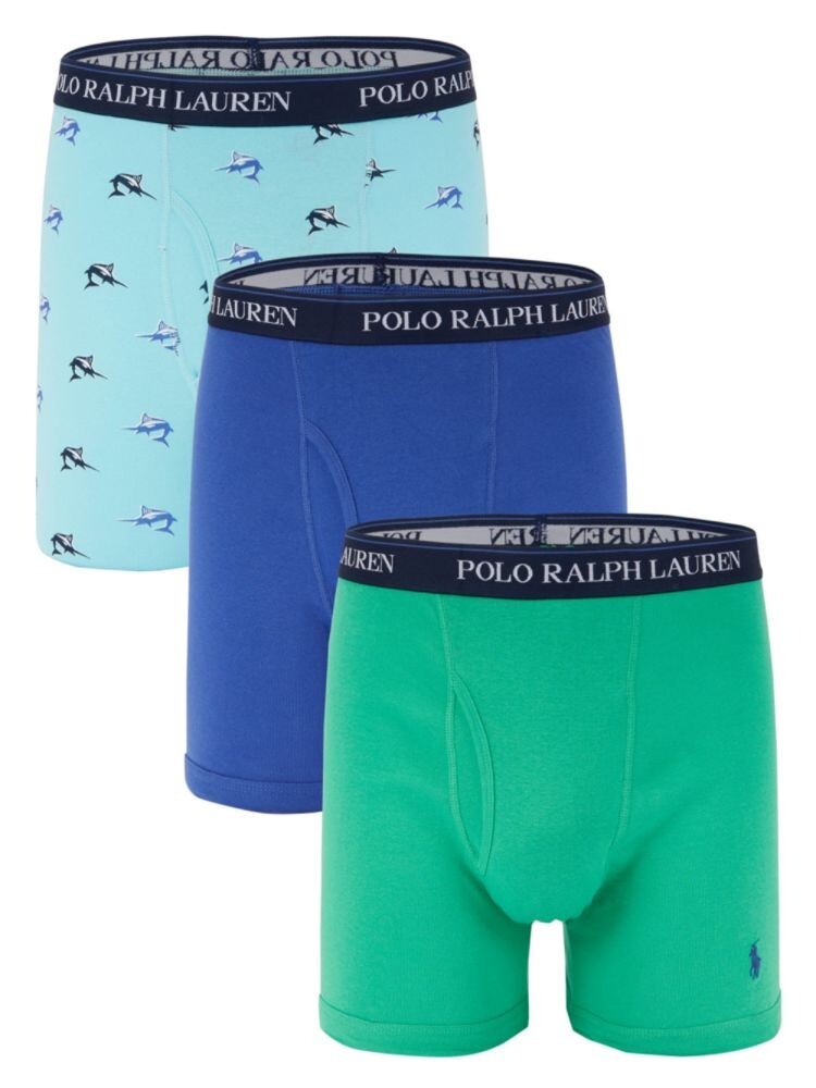 Комплект из 3 трусов-боксеров классического кроя в ассортименте Polo Ralph Lauren, цвет Blue Multi
Комплект из 3 трусов-боксеров классического кроя в ассортименте Polo Ralph Lauren, цвет Blue Multi