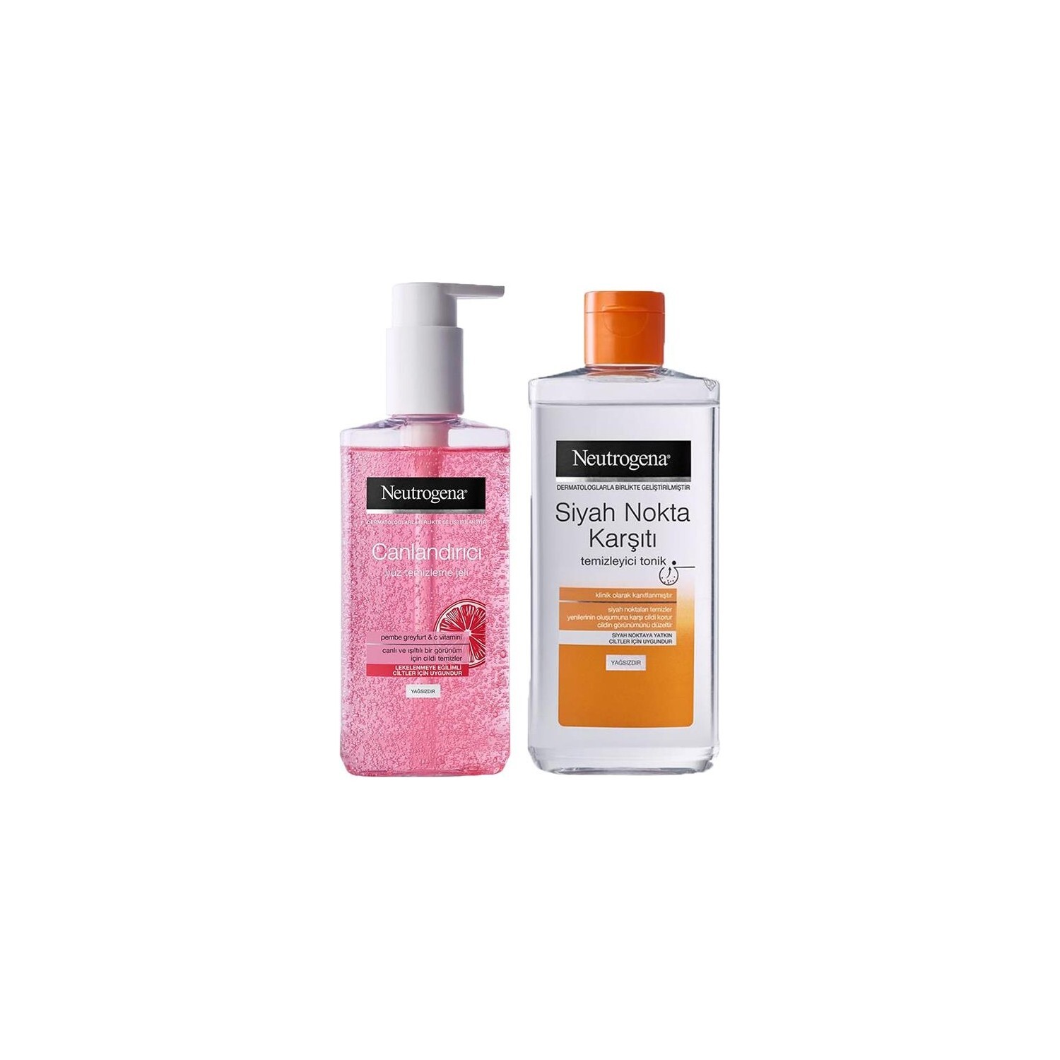 Средство для умывания лица Neutrogena, розовый грейпфрут, 200 мл + Тоник для удаления черных точек Neutrogena, 200 мл
Средство для умывания лица Neutrogena, розовый грейпфрут, 200 мл + Тоник для удаления черных точек Neutrogena, 200 мл