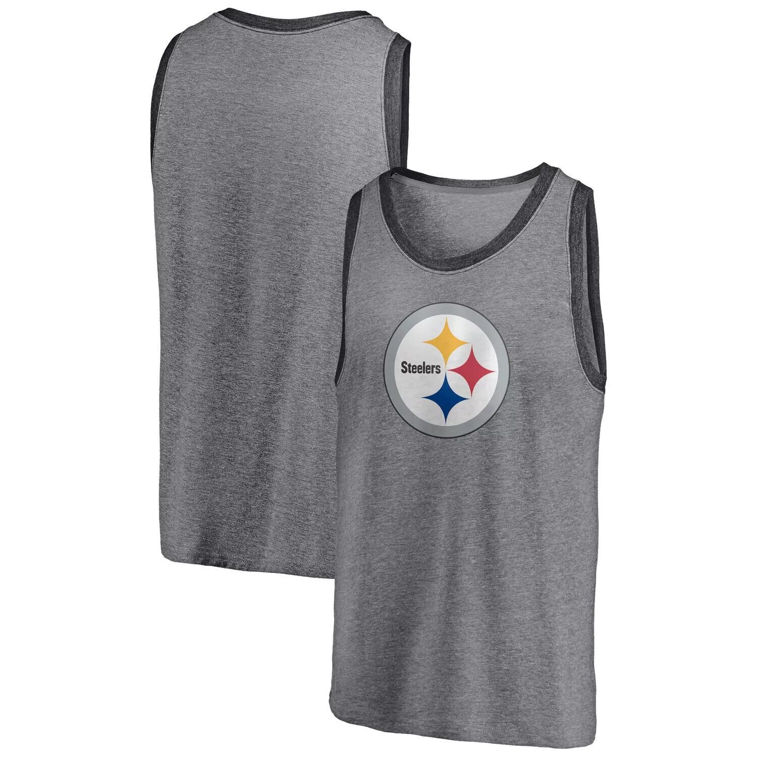 Мужская майка Fanatics с принтом серого/темно-серого цвета Pittsburgh Steelers Famous Tri-Blend
Мужская майка Fanatics с принтом серого/темно-серого цвета Pittsburgh Steelers Famous Tri-Blend