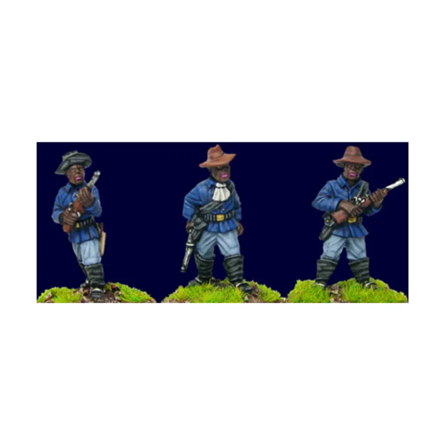 Солдаты Буффало с карабинами (пехота), Wild West Miniatures (Artizan Designs) (28mm)
Солдаты Буффало с карабинами (пехота), Wild West Miniatures (Artizan Designs) (28mm)