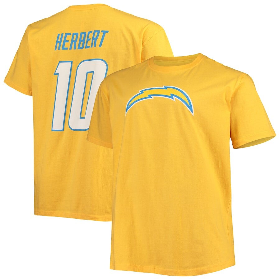 Футболка с именем и номером Fanatics Branded Los Angeles Chargers, золотой
Футболка с именем и номером Fanatics Branded Los Angeles Chargers, золотой