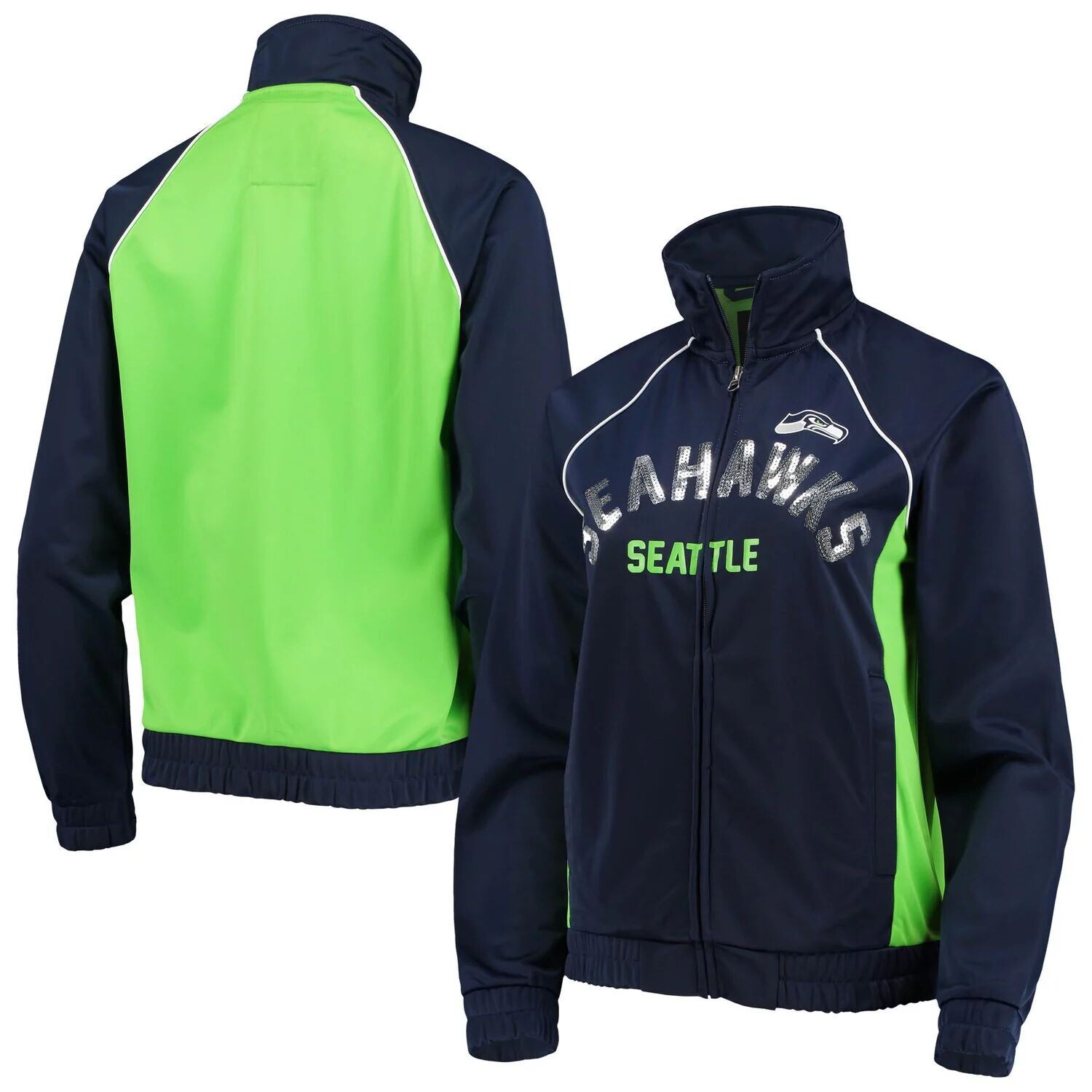 Женская спортивная куртка G-III 4Her by Carl Banks College темно-синего/неоново-зеленого цвета Seattle Seahawks Backfield с молнией во всю длину реглан G-III, Зеленый
Женская спортивная куртка G-III 4Her by Carl Banks College темно-синего/неоново-зеленого цвета Seattle Seahawks Backfield с молнией во всю длину реглан G-III, Зеленый