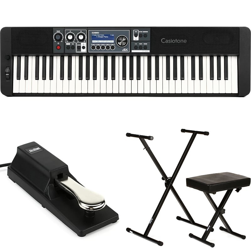 Casio Casiotone CT-S500 61-клавишный аранжировщик Клавиатура Essentials Bundle CTS500EssBun
Casio Casiotone CT-S500 61-клавишный аранжировщик Клавиатура Essentials Bundle CTS500EssBun