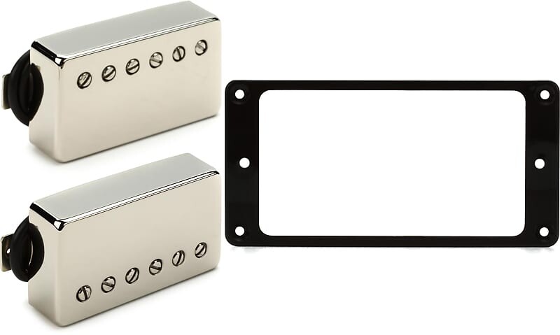 Комплект звукоснимателей Seymour Duncan Pearly Gates Humbucker из 2 предметов — никелевый комплект с аксессуарами Gibson Монтажное кольцо бриджевого звукоснимателя — черное
Комплект звукоснимателей Seymour Duncan Pearly Gates Humbucker из 2 предметов — никелевый комплект с аксессуарами Gibson Монтажное кольцо бриджевого звукоснимателя — черное
