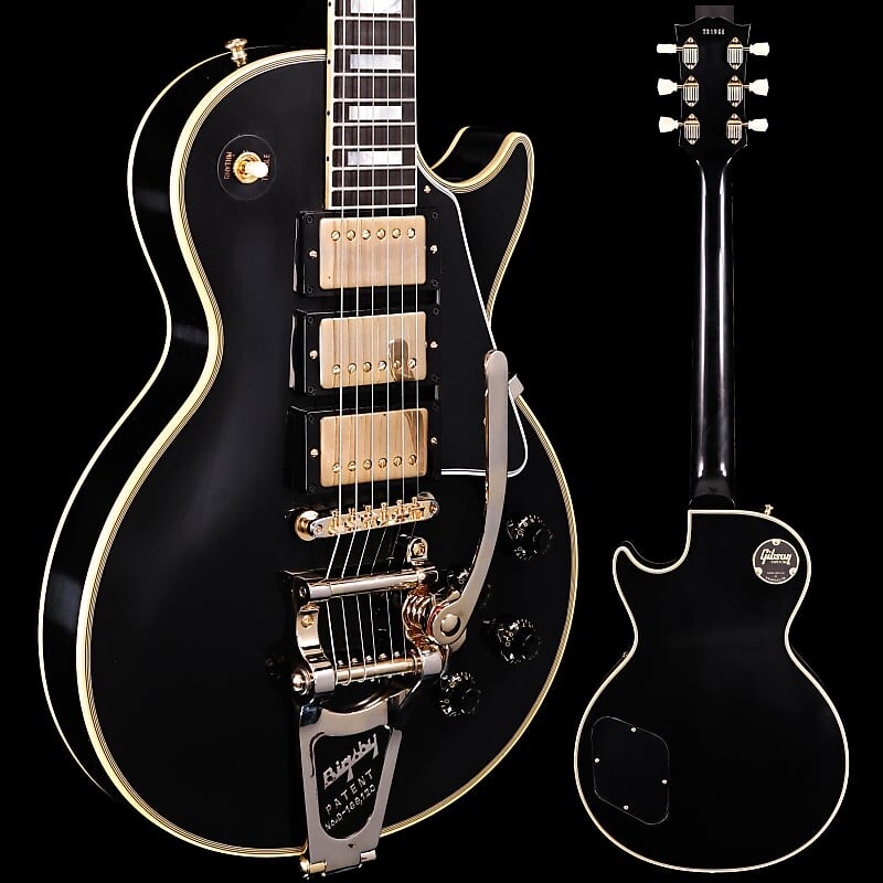 Электрогитара Gibson Custom 1957 Les Paul VOS Reissue, 3 Pickup w Bigsby, Ebony 9lbs 4.8oz
Электрогитара Gibson Custom 1957 Les Paul VOS Reissue, 3 Pickup w Bigsby, Ebony 9lbs 4.8oz