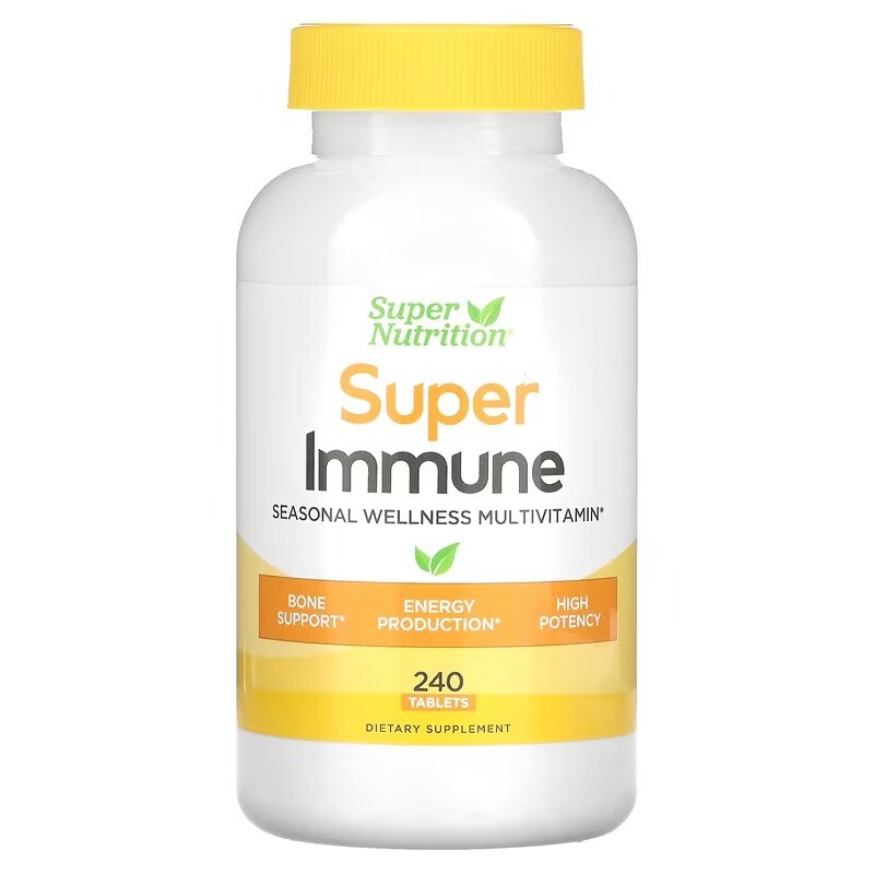 Мультивитамины Super Nutrition для укрепления иммунитета с глутатионом, 240 таблеток
Мультивитамины Super Nutrition для укрепления иммунитета с глутатионом, 240 таблеток