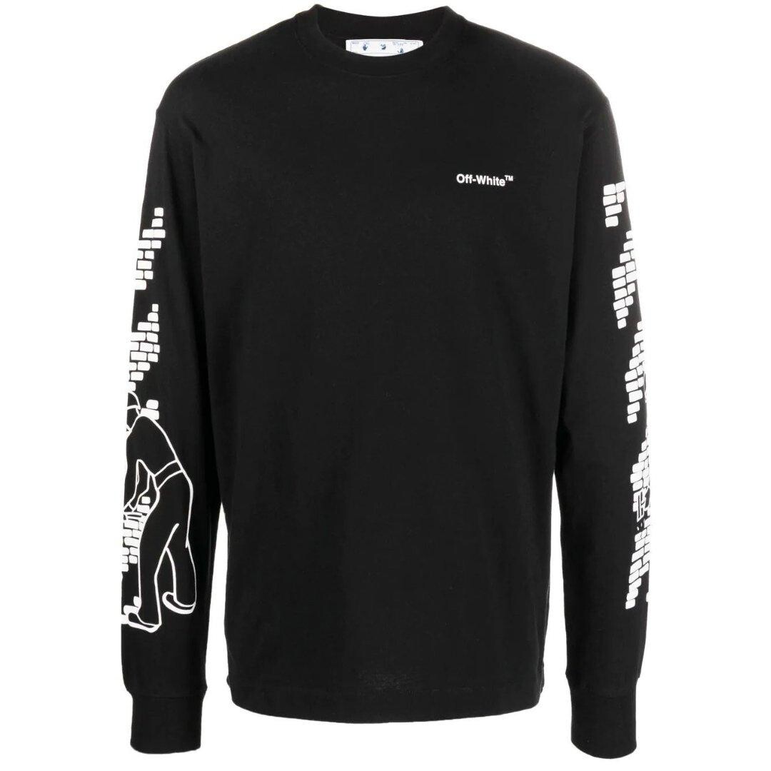 Черная футболка с длинными рукавами и логотипом Bricks Skate Fit Off-White, черный
Черная футболка с длинными рукавами и логотипом Bricks Skate Fit Off-White, черный