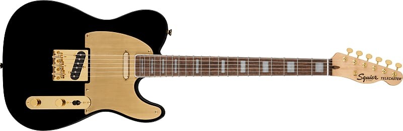 Squier 40th Anniversary Telecaster, Gold Edition, лавровый гриф, золотая анодированная накладка, черный
Squier 40th Anniversary Telecaster, Gold Edition, лавровый гриф, золотая анодированная накладка, черный