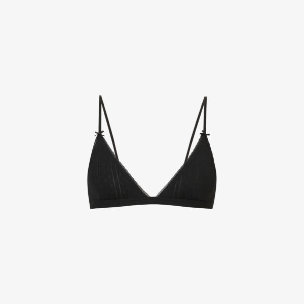 Бюстгальтер pointelle с треугольными чашками из органического хлопка Cou Cou Intimates, черный
Бюстгальтер pointelle с треугольными чашками из органического хлопка Cou Cou Intimates, черный