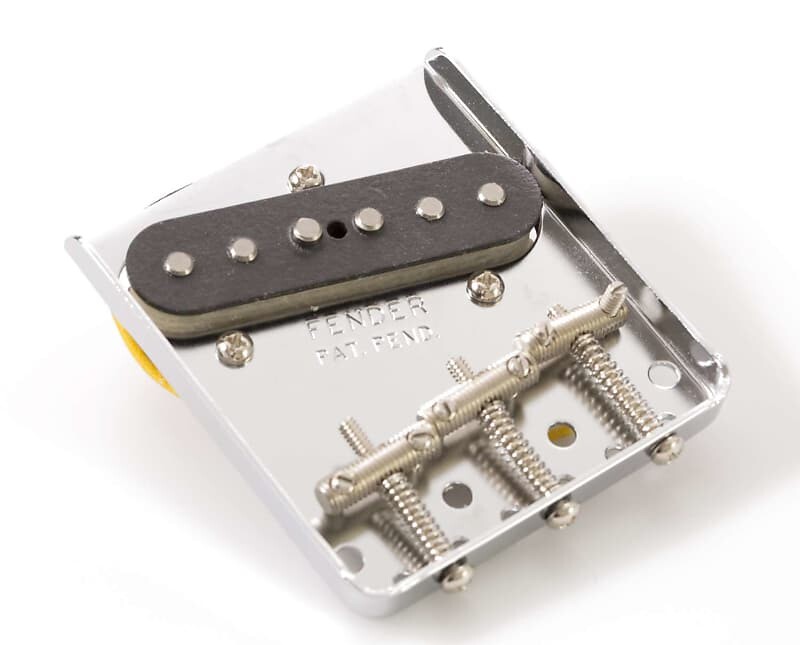 Оригинальный бридж Fender American Vintage '62 Tele Custom в сборе со звукоснимателем 005-6069-049
Оригинальный бридж Fender American Vintage '62 Tele Custom в сборе со звукоснимателем 005-6069-049