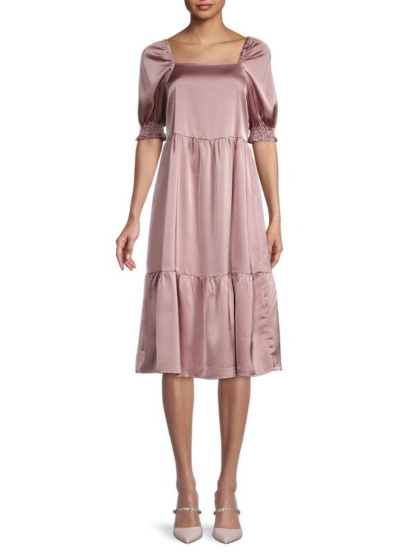 Ярусное платье с квадратным вырезом и рукавами до локтя Saks Fifth Avenue Dusty rose
Ярусное платье с квадратным вырезом и рукавами до локтя Saks Fifth Avenue Dusty rose