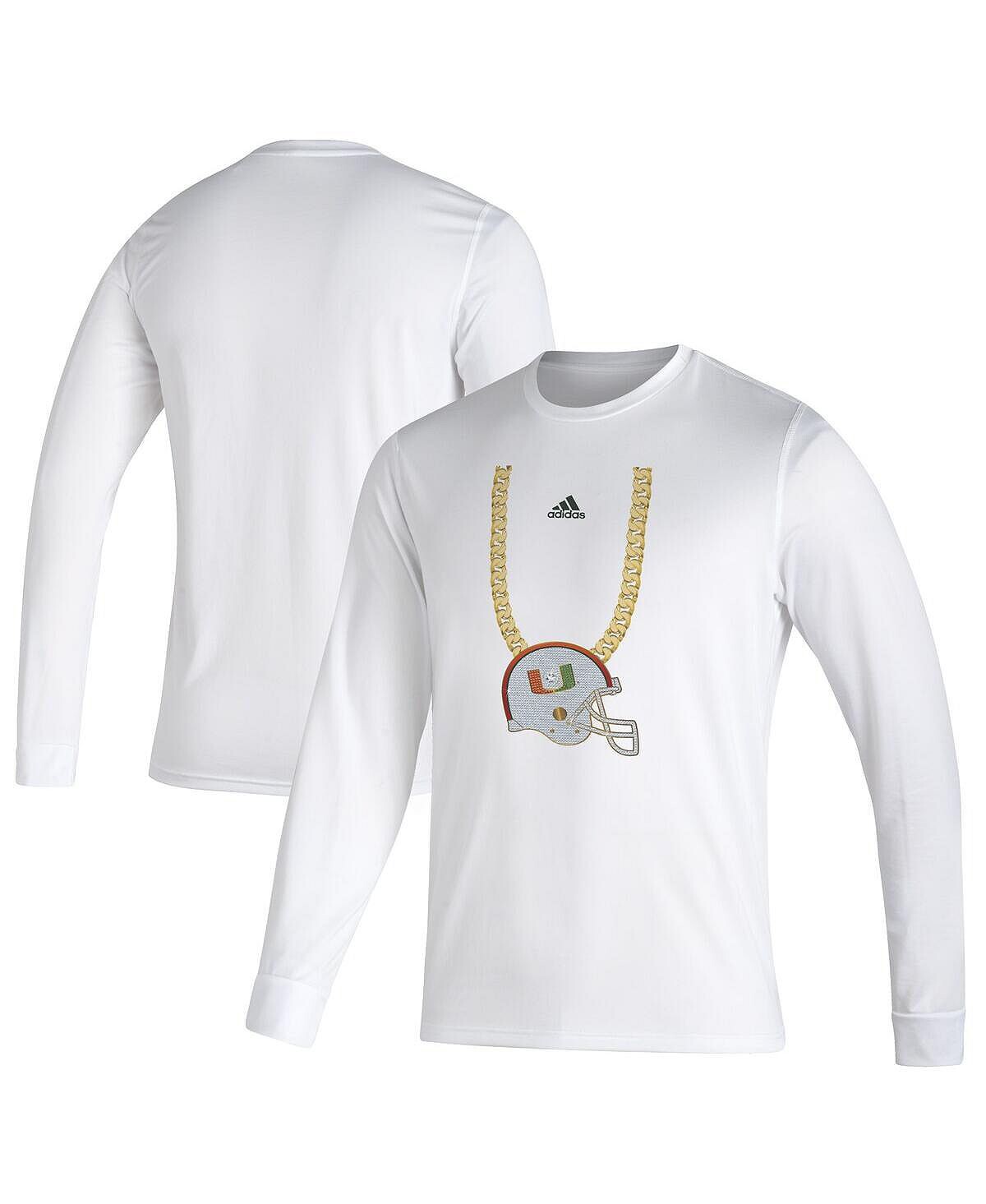 Мужская белая футболка с длинным рукавом turnover chain creator майами харрикейнз adidas, белый
Мужская белая футболка с длинным рукавом turnover chain creator майами харрикейнз adidas, белый