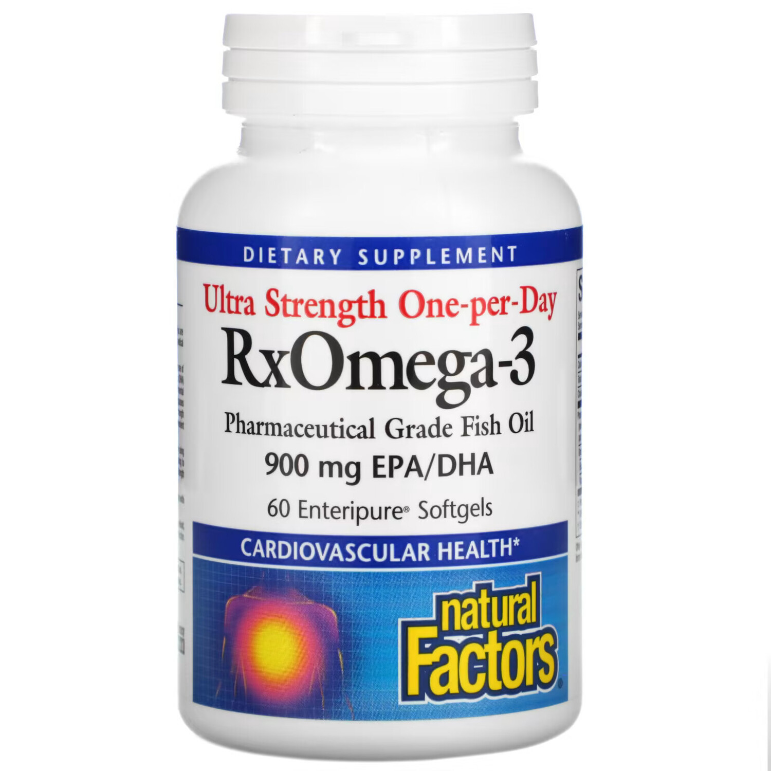 Natural Factors, Рыбий жир с максимальной силой действия RxOmega-3 для приема один раз в день, 900 мг, 60 капсул Enteripure
Natural Factors, Рыбий жир с максимальной силой действия RxOmega-3 для приема один раз в день, 900 мг, 60 капсул Enteripure