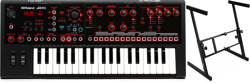 Аналоговый/цифровой синтезатор Roland JD-Xi с комплектом вокодера и сценическими стойками KS7350 Folding-Z Keyboard Stand Roland + On-Stage JD-XI=1 KS7350=1
Аналоговый/цифровой синтезатор Roland JD-Xi с комплектом вокодера и сценическими стойками KS7350 Folding-Z Keyboard Stand Roland + On-Stage JD-XI=1 KS7350=1