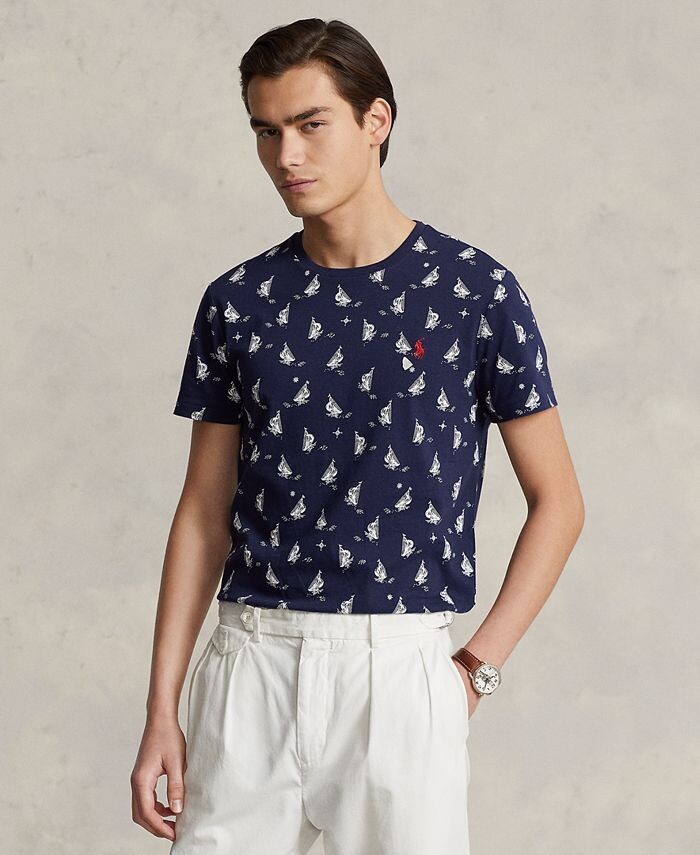 Мужская футболка из джерси классического кроя с принтом Polo Ralph Lauren, мультиколор
Мужская футболка из джерси классического кроя с принтом Polo Ralph Lauren, мультиколор
