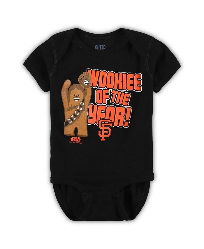 Черный боди Вуки года по мотивам Звездных войн San Francisco Giants для новорожденных Outerstuff, черный
Черный боди Вуки года по мотивам Звездных войн San Francisco Giants для новорожденных Outerstuff, черный