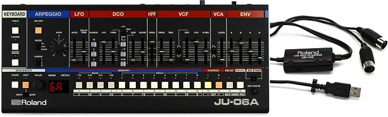 Звуковой модуль Juno Roland JU-06A Boutique Series с USB-MIDI-интерфейсом Roland UM-ONE mk2 JU-06A=1 UM-ONE-MK2=1
Звуковой модуль Juno Roland JU-06A Boutique Series с USB-MIDI-интерфейсом Roland UM-ONE mk2 JU-06A=1 UM-ONE-MK2=1