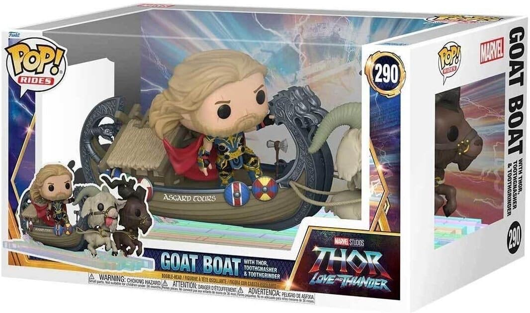 Фигурка Funko Pop! Ride Super Deluxe: Marvel's Thor: Love and Thunder - The Goat Boat
Фигурка Funko Pop! Ride Super Deluxe: Marvel's Thor: Love and Thunder - The Goat Boat