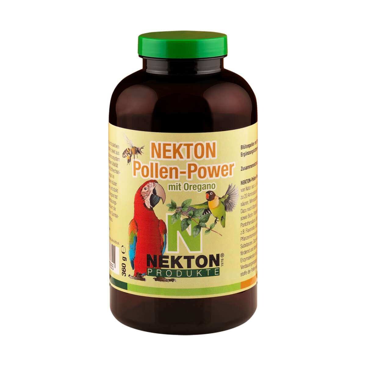 Молотая пыльца с орегано фармацевтического качества для птиц Nekton-Pollen-Power with oregano, 360 г
Молотая пыльца с орегано фармацевтического качества для птиц Nekton-Pollen-Power with oregano, 360 г