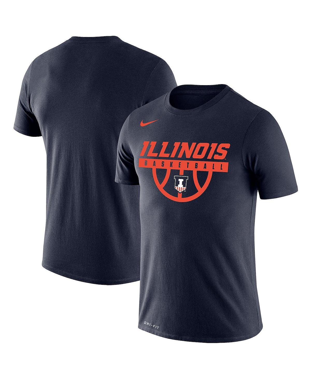Мужская темно-синяя футболка illinois fighting illini basketball drop legend performance Nike, синий
Мужская темно-синяя футболка illinois fighting illini basketball drop legend performance Nike, синий