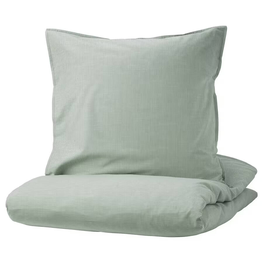 Комплект постельного белья Ikea Bergpalm, 2 предмета, 155x220/80x80 см, зеленый/полоска
Комплект постельного белья Ikea Bergpalm, 2 предмета, 155x220/80x80 см, зеленый/полоска