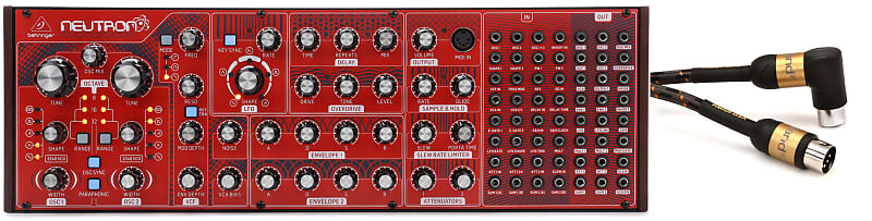 Полумодульный аналоговый синтезатор Behringer Neutron в комплекте с Roland RMIDI-G5A Gold Series Straight to Right Angle MIDI Cable — 5 футов Behringer + Roland 000-CM502-00010=1 RMIDI-G5A=1
Полумодульный аналоговый синтезатор Behringer Neutron в комплекте с Roland RMIDI-G5A Gold Series Straight to Right Angle MIDI Cable — 5 футов Behringer + Roland 000-CM502-00010=1 RMIDI-G5A=1
