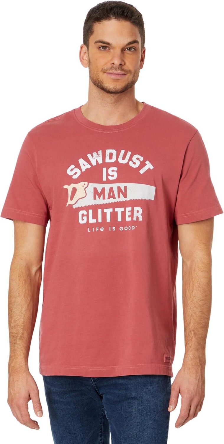 Футболка Sawdust Is Man с блестками Saw с короткими рукавами Crusher Life is Good, цвет Faded Red
Футболка Sawdust Is Man с блестками Saw с короткими рукавами Crusher Life is Good, цвет Faded Red