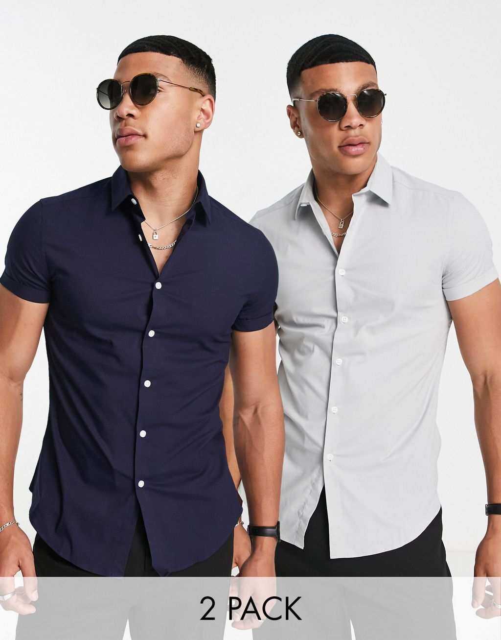 Комплект эластичных рабочих рубашек узкого кроя ASOS DESIGN (2 темно-синих/серых цвета)
Комплект эластичных рабочих рубашек узкого кроя ASOS DESIGN (2 темно-синих/серых цвета)