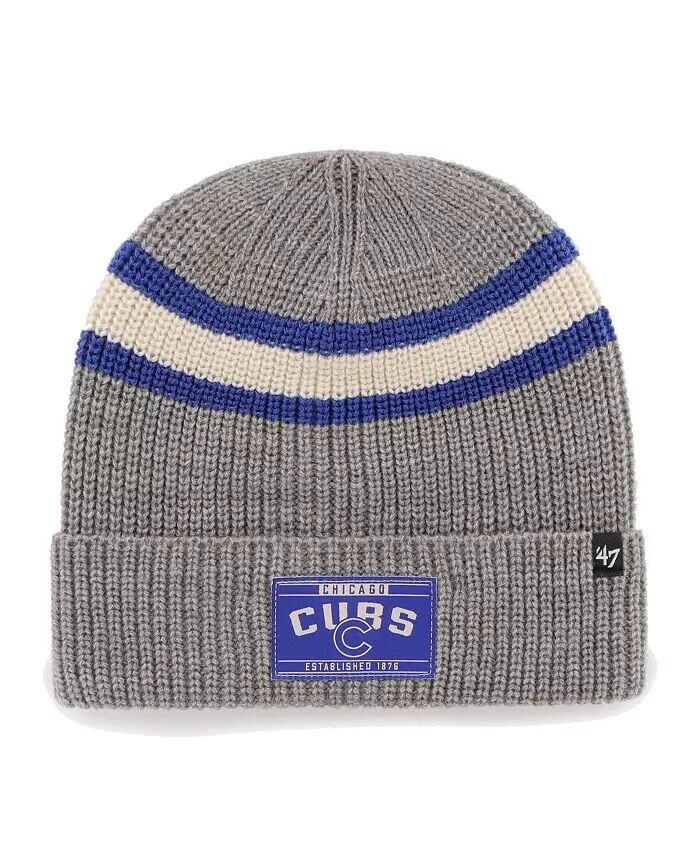 Мужская графитовая вязаная шапка Chicago Cubs Penobscot с манжетами '47 Brand, серый
Мужская графитовая вязаная шапка Chicago Cubs Penobscot с манжетами '47 Brand, серый