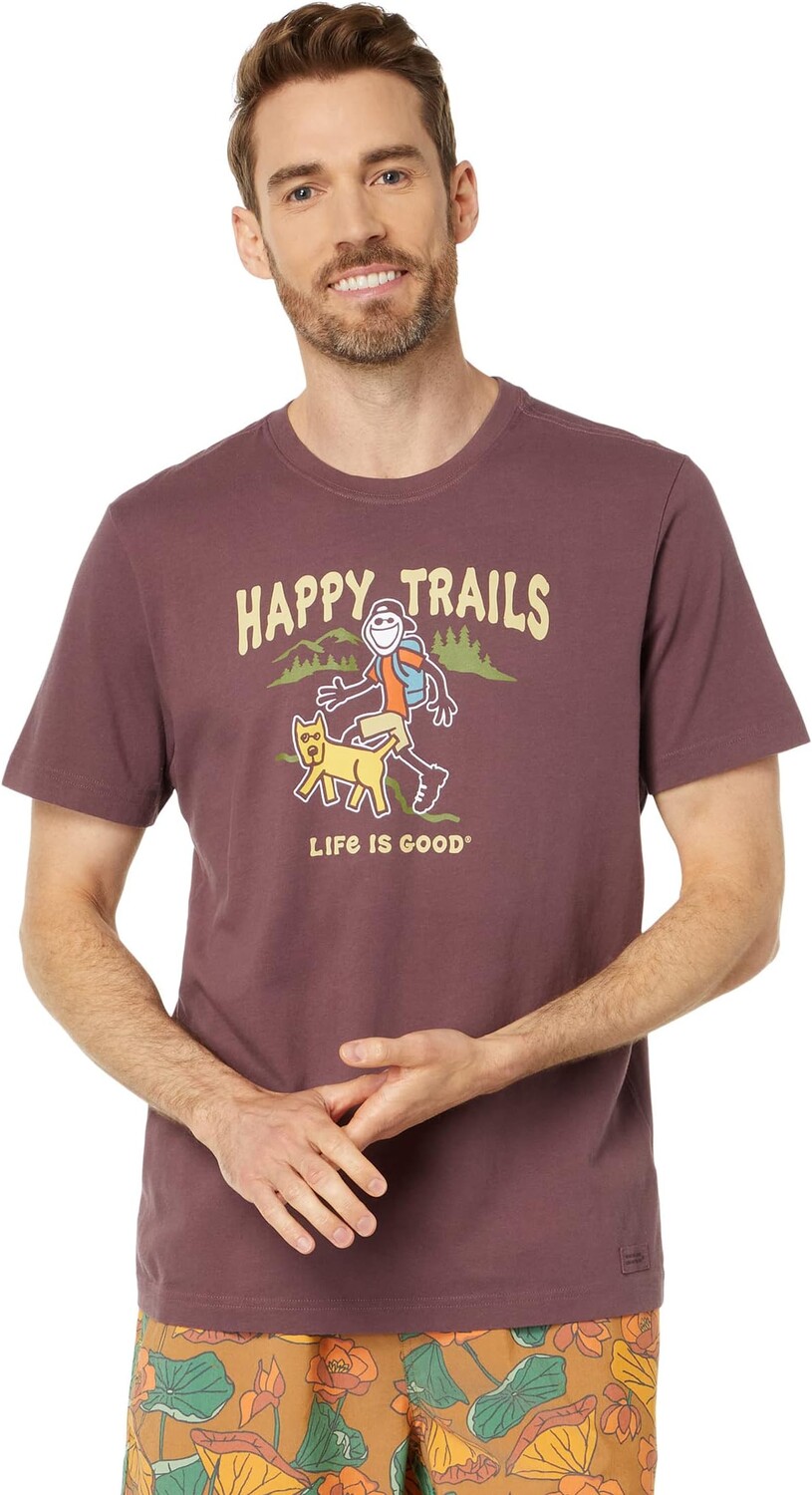 Футболка Jake and Rocket Happy Trails с короткими рукавами Crusher Life is Good, цвет Mahogany Brown
Футболка Jake and Rocket Happy Trails с короткими рукавами Crusher Life is Good, цвет Mahogany Brown