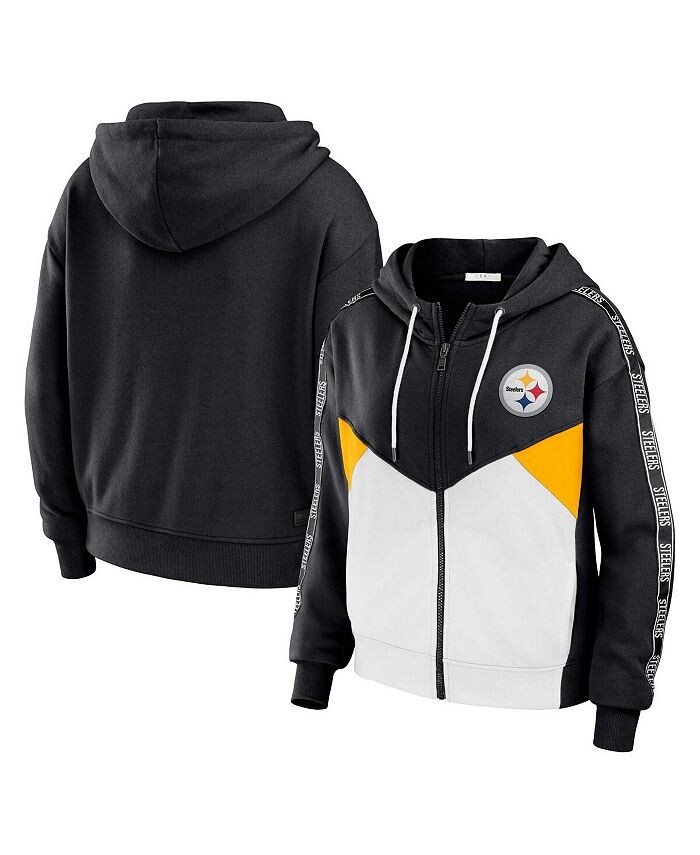 Женская черно-белая толстовка с молнией во всю длину Pittsburgh Steelers больших размеров с цветными блоками WEAR by Erin Andrews, черный
Женская черно-белая толстовка с молнией во всю длину Pittsburgh Steelers больших размеров с цветными блоками WEAR by Erin Andrews, черный