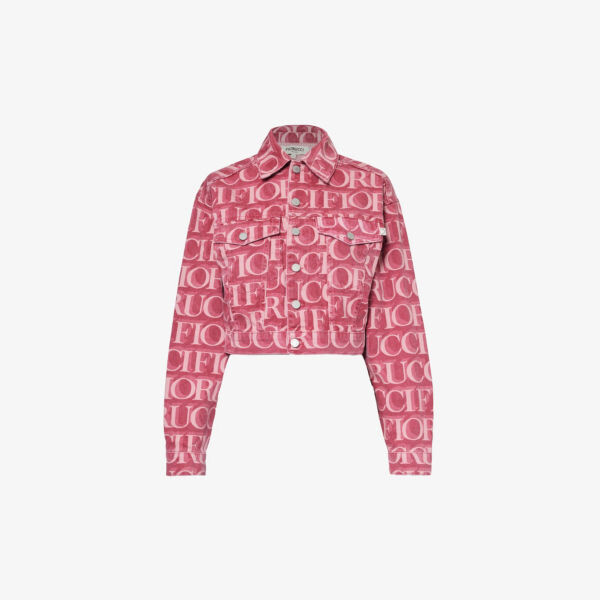 Укороченная куртка из органического денима с узором монограммы Fiorucci, цвет burgundy
Укороченная куртка из органического денима с узором монограммы Fiorucci, цвет burgundy