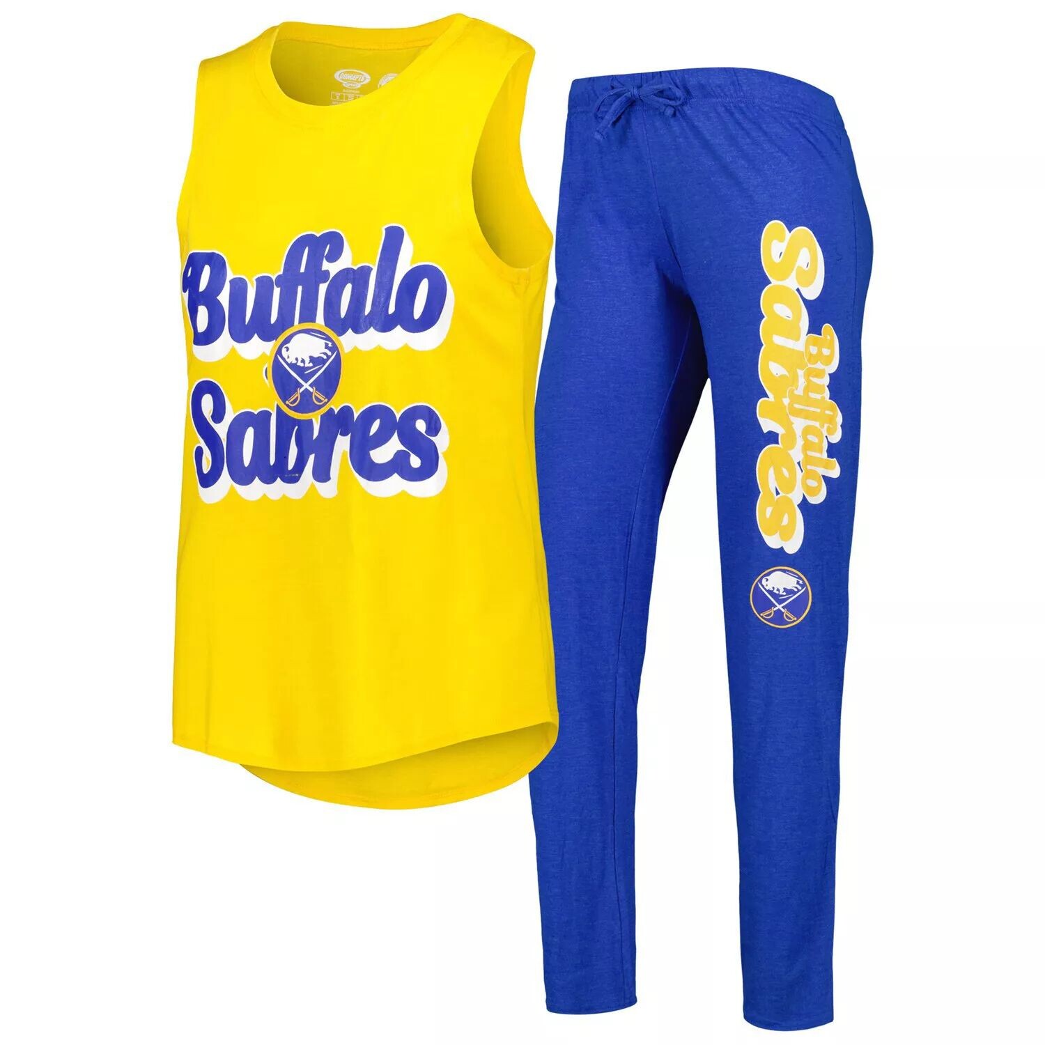 Женский спортивный комплект Concepts Sport Gold/Heather Royal Buffalo Sabers Meter Muscle Майка и брюки для сна
Женский спортивный комплект Concepts Sport Gold/Heather Royal Buffalo Sabers Meter Muscle Майка и брюки для сна