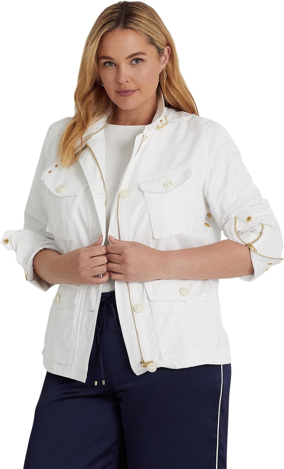 Куртка Plus Size Water-Repellent Taffeta Field Jacket LAUREN Ralph Lauren, белый
Куртка Plus Size Water-Repellent Taffeta Field Jacket LAUREN Ralph Lauren, белый