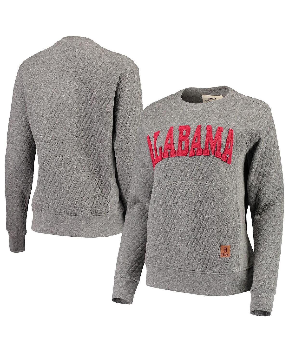 Женский стеганый свитшот с круглым вырезом серого цвета Alabama Crimson Tide Moose с аппликацией Pressbox
Женский стеганый свитшот с круглым вырезом серого цвета Alabama Crimson Tide Moose с аппликацией Pressbox