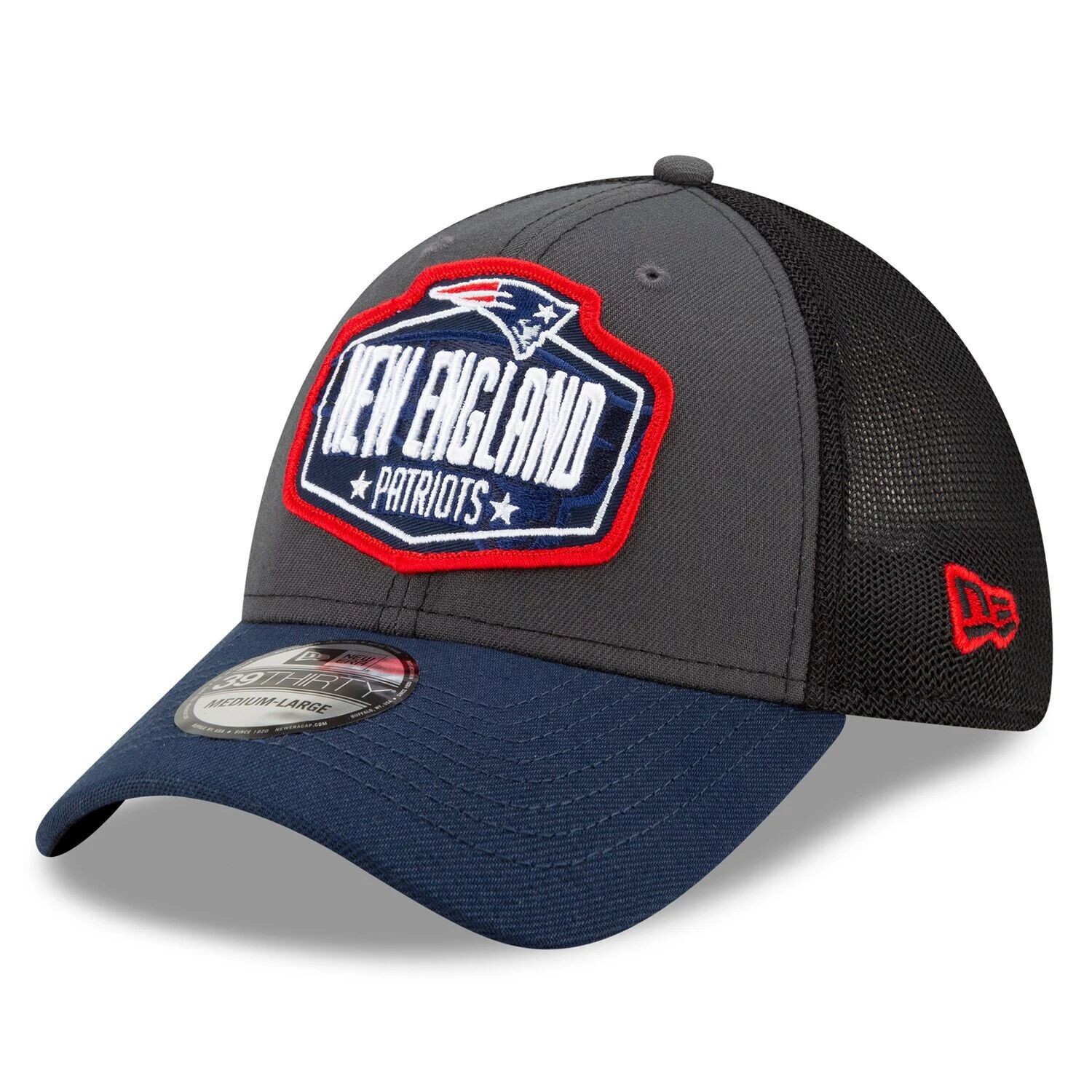 Мужская кепка New Era графит/темно-синий New England Patriots 2021 NFL Draft Trucker 39THIRTY Flex Hat
Мужская кепка New Era графит/темно-синий New England Patriots 2021 NFL Draft Trucker 39THIRTY Flex Hat