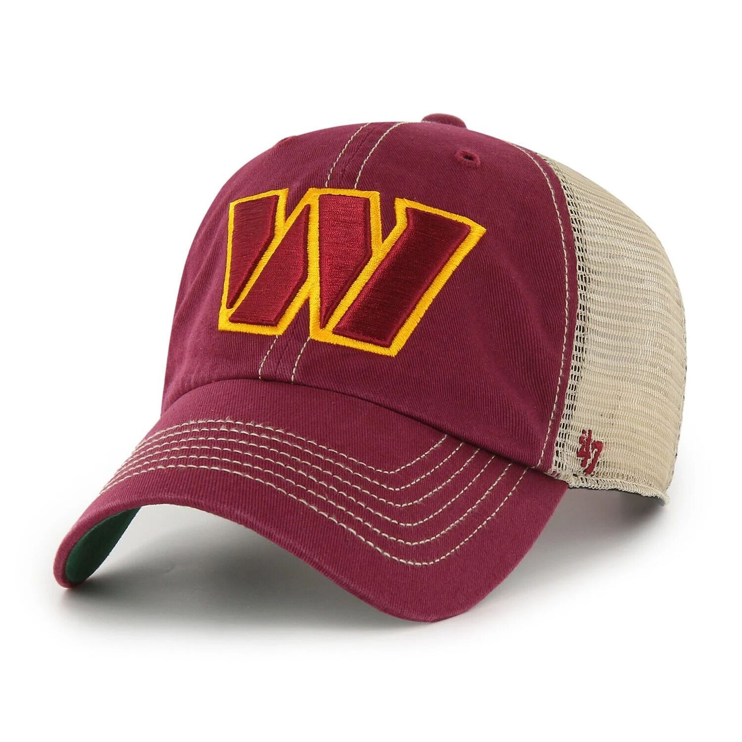 Мужская кепка '47 бордовый/натуральный Washington Commanders Trawler Clean Up Trucker Snapback
Мужская кепка '47 бордовый/натуральный Washington Commanders Trawler Clean Up Trucker Snapback