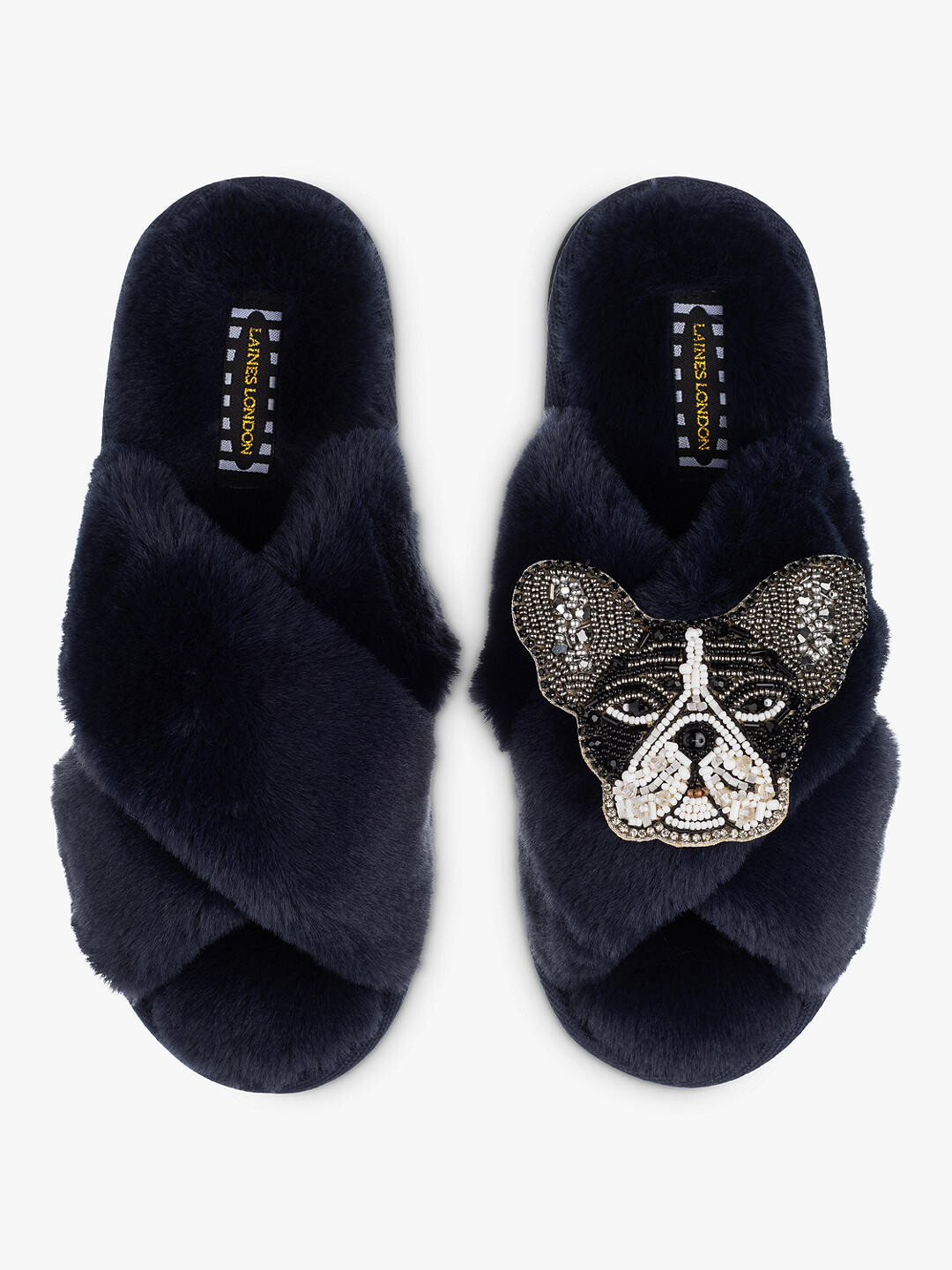 Laines London Classic Coco Тапочки для собак из искусственного меха, темно-синие
Laines London Classic Coco Тапочки для собак из искусственного меха, темно-синие